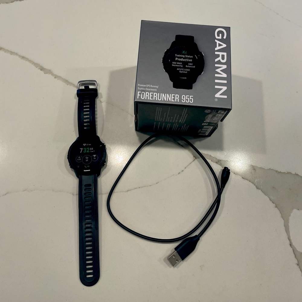 Garmin Forerunner 955 Watch Black Mens